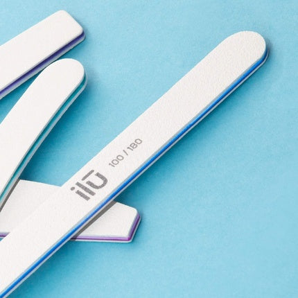 Pilă unghii Tb Tools, ILU, dublă față, alb