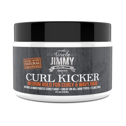 Uncle Jimmy Curl Kicker Styling Cream, 236 ml, prindere medie pentru păr creț și ondulat
