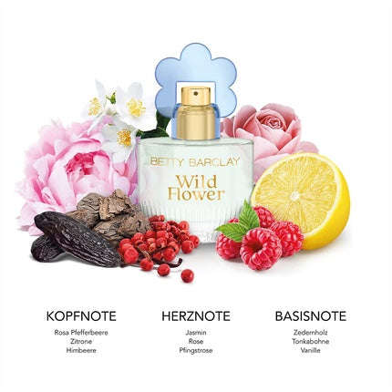 Eau de Toilette, Betty Barclay, Wild Flower, 20ml, albastru