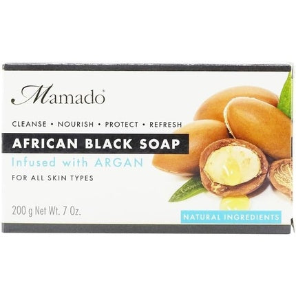 Săpun African Negru cu Ulei de Argan - Mamado, 200g