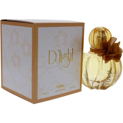 Eau de Parfum Ajmal D'light 75ml, sticlă aurie