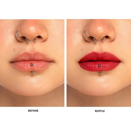 Creion buze Barry M Lip Precision Hi-Intensity Matte Lip Pencil Red Ruffle, Culoare Roșu, Finisaj Mat