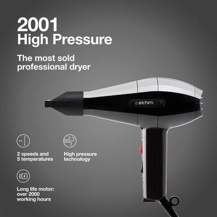 Elchim Classic 2001 Uscător de păr profesional 1875 W, negru