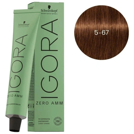 Vopsea de păr Schwarzkopf Igora Zero Amm 5-67, 60 ml