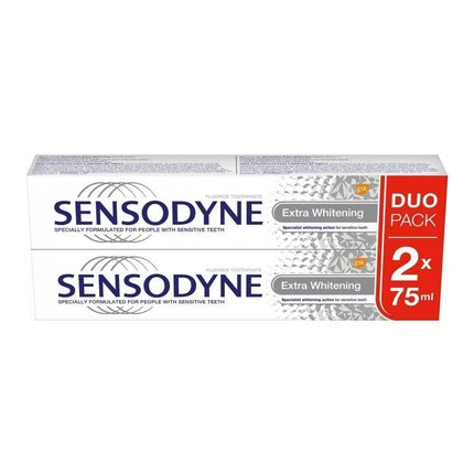 Pastă de dinți Sensodyne Extra Whitening, Duo Pack, 2x75ml