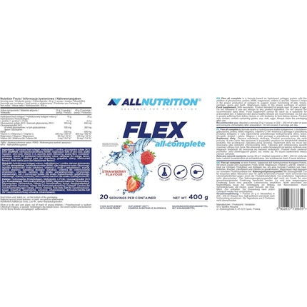 Supliment Nutrițional Allnutrition FLEX All Complete V2.0, Gust Căpșuni, Capacitate 400 g