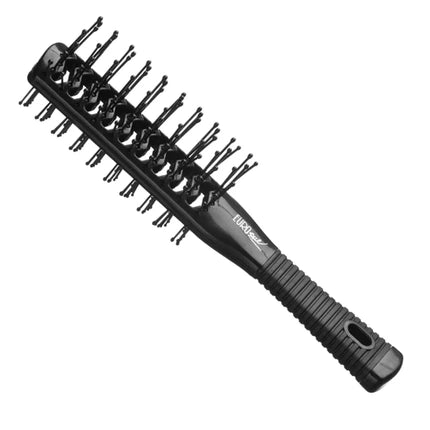 Perie rotundă Eurostil Skeleton Double Handle Brush Rubber Tunnel, negru