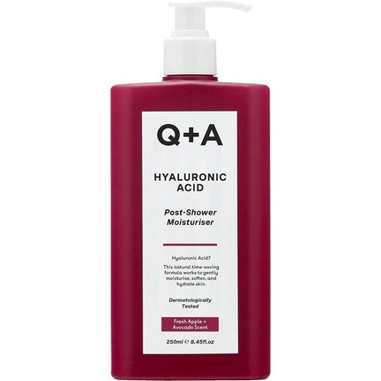 Loțiune Hidratantă pentru Corp Q+A cu Acid Hialuronic, 250 ml, roșu