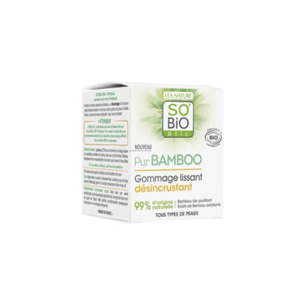 Gommage Lissant Pur BAMBOO de la So'bio Étic, exfoliant, 50ml