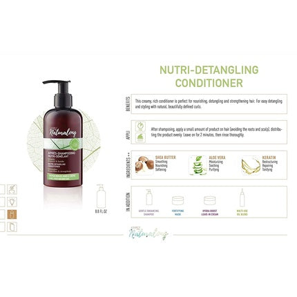 Șampon Naturalong Nutri-Detangling pentru păr mătăsos 250ml