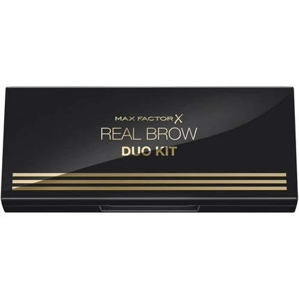 Max Factor Real Brow Duo Kit 003 Dark, Paletă sprâncene cu pensulă