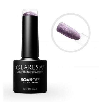 Gel Polish Claresa FULL Glitter Lavandă 6.5ml