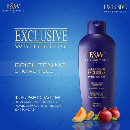Gel Douchă Exclusiv Fair & White, 1000ml, Culoare mov