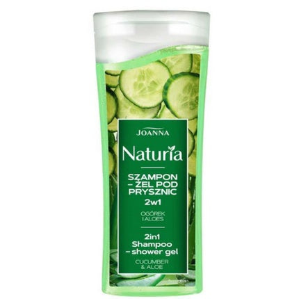 Șampon Gel de Duș 2în1, Joanna Naturia, 100ml, castravete și aloe vera