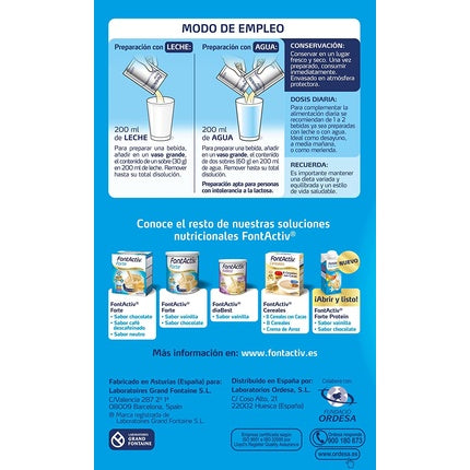 Băutură nutrițională pudră, Ordesa FontActiv Forte, 30g, 14 plicuri