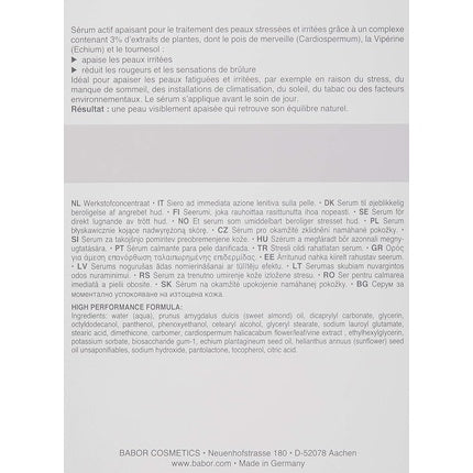 Ser Babor Ultimate Calming, argintiu, 30ml