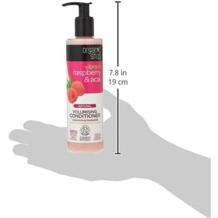 Condiționator Organic Shop Raspberry & Acai Volumizant, 280g, cu pompă