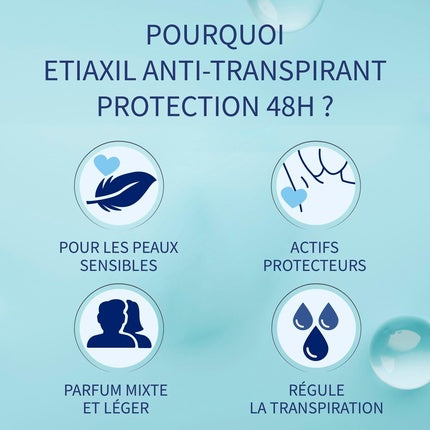 Etiaxil Deodorant Anti-transpirant Roll-On, 48h, 50ml