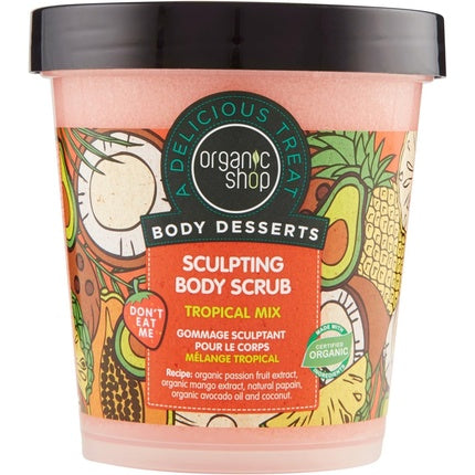 Scrub de corp, Organic Shop, Tropical Mix, 450ml