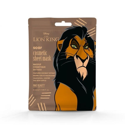 Mască față, Mad Beauty, Lion King, Scar, maro