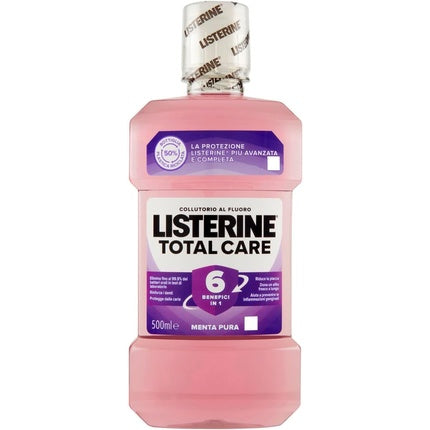 Rinș bucal Listerine Total Care 6 Beneficii, Pure Mint, 500ml