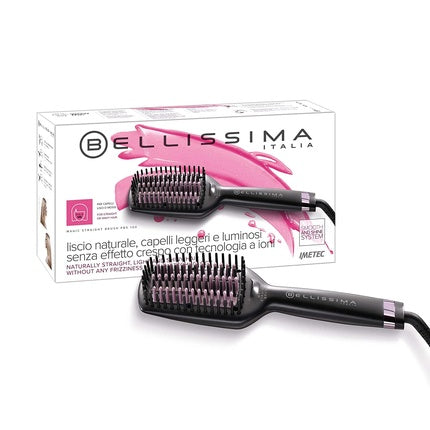 Perie electrică de îndreptat părul Bellissima Magic Straight, gri cu ionizare