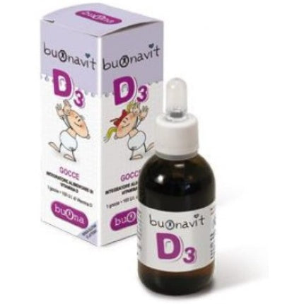 Steve Jones Buonavit D3, Vitamina D, Supliment alimentar, 12ml, Sticlă maro