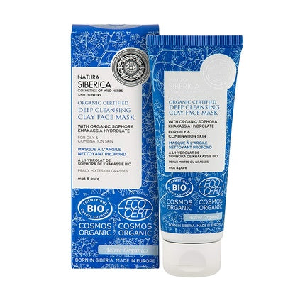 Masca ten, Natura Siberica, argila, 75ml