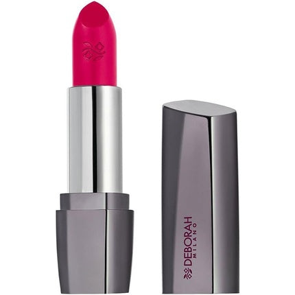 Ruj Deborah Milano Red Long Lasting Lipstick 7 Flash Magenta, culoare magenta, ambalaj metalic argintiu