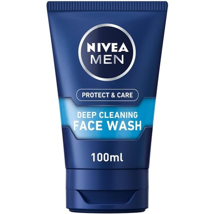 Gel de Curățare Nivea Men Protect & Care, 100 ml, Albastru