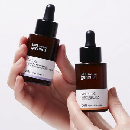 Set îngrijire față, Skin Generics Skg Labs, vitamina C și retinol, antirid
