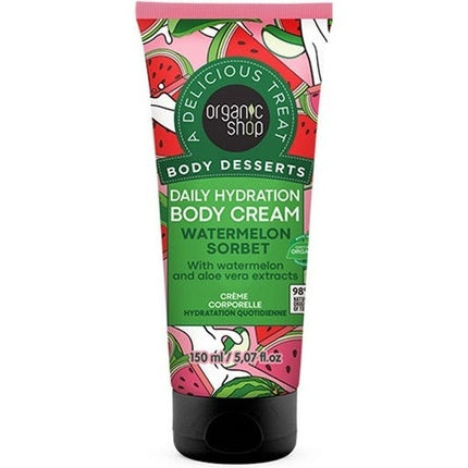 Cremă hidratantă pentru corp Natura Siberica Organic Shop Watermelon Sorbet 150ml