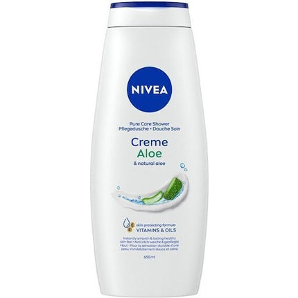 Gel de duș Nivea Pure Care Creme Aloe, 650 ml