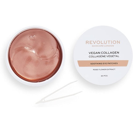 Pachete calmante ochi, Makeup Revolution, colagen vegan, rose gold