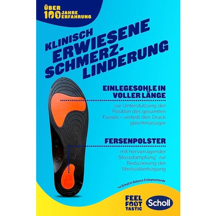 Tălpi Ortopedice, Scholl, In-Balance, mărime 40-42, negru