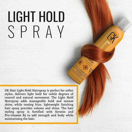 Spray de păr GK HAIR Global Keratin Light Hold, 320ml