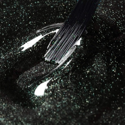 Lac de unghii UV, Néonail, Time To Show, negru glitter, 7.2ml