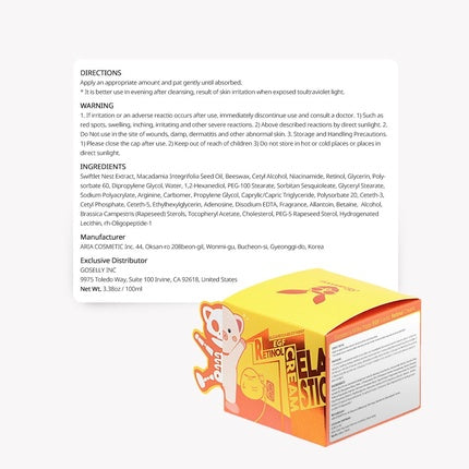 Crema facială anti-îmbătrânire Elizavecca Milky Piggy Retinol, 100g