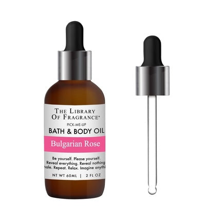 Ulei pentru corp și baie, The Library Of Fragrance, Bulgarian Rose, 60 ml, sticlă maro