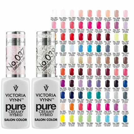Gel Polish Victoria Vynn Pure Creamy Hybrid, Culoare Bej, Design Glitter, 5ml