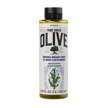 Gel de duș Korres Olive Rosemary Flower, 250ml, verde