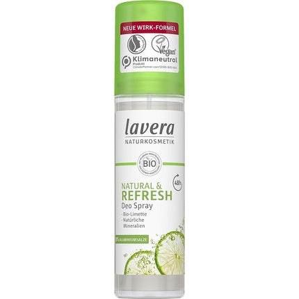 Lavera Natural Refresh Deodorant Spray, Bio Lime Minerals, Fără Aluminiu, 75 ml