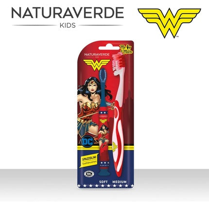 Periuță de dinți copii Naturaverde Wonder Woman, set 2 buc