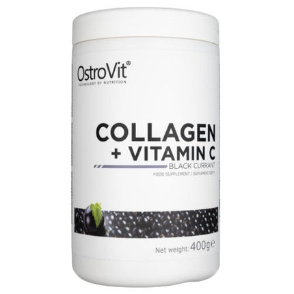 Supliment nutritiv, OstroVit, Collagen + Vitamin C, aroma coacăze negre