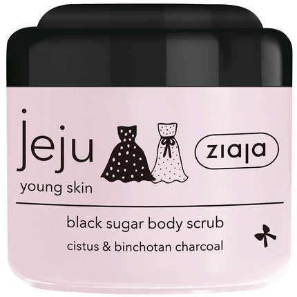 Scrub corp Ziaja Jeju Black Sugar, 200ml