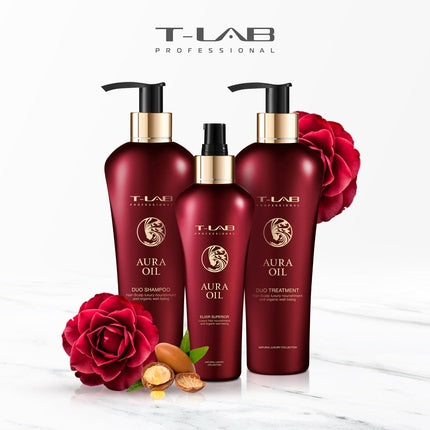 Set Șampon și Balsam T-LAB Professional, 100% Organic, 200ml+200ml