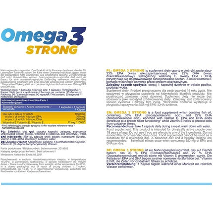 Supliment alimentar ALLNUTRITION ADEK + Omega 3 Strong, 90 gel capsule