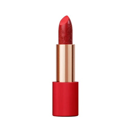 Baton de buze La Perla Poppy Red Matte Silk, roșu mat, capac texturat