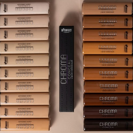 Bperfect Chroma Conceal Liquid Concealer W1, culoare deschisă, textură lichidă