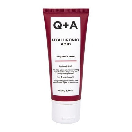 Cremă de zi, Q+A, Hyaluronic Acid, 75ml, vegan, roșu